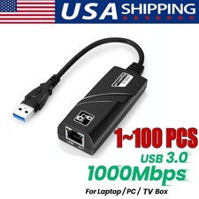 USB 3.0 Gigabit Ethernet LAN RJ45 1000Mbps Network Adapter For Windows PC LOT picture