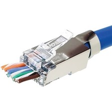 IDEAL 85-369 Shielded Feed-Thru CAT-6A/6/5-E Modular Plugs for Larger Diameter C picture