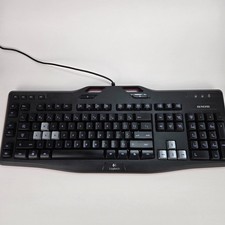 Logitech G105 Model Y-U0013 Wired Gaming Keyboard Black illuminated TESTED picture