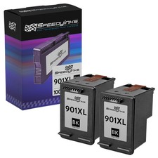 2pk Reman HP 901XL CC654AN HY Blk G510a G510g n J4524 J4540 J4550 J4580 J4624 picture