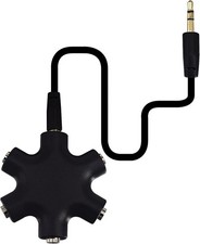 Headphone Splitter, 5-Jack 3.5 Mm Audio Headphone Splitter Stereo Audio Heads... picture