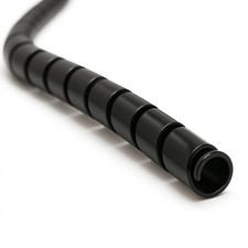 1 Inch Heavy Duty Spiral Wrap Hose Protector - 25 Feet Black picture