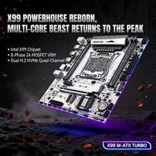 JGINYUE X99 Motherboard LGA 2011-3, Intel Xeon E5 V3 V4, DDR4, M.2 NVMe, SATA, picture