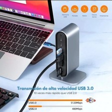 Mr. Gadgets Adaptador Hub Usb-c 12 En 1 Usb 3.0 Usb A, Vga, Ethernet, Jack 3.5mm picture