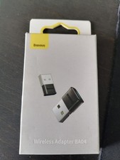 Baseus BA04 Mini Wireless Bluetooth 5.0 Adapter - Black/Gold USB Dongle picture