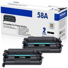 2 x CF258A 58A Toner for HP LaserJet Pro M404 M404n M404dn MFP M428fdw NO CHIP picture