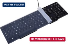 Universal Clear Waterproof Anti-Dust Silicone Keyboard Protector Cover Skin for picture