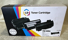NEW Open Box LD TN-660 Compatible Black Laser Toner Cartridge 4 Brother Printers picture