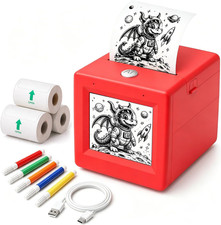 AI Voice Sticker Maker for Kids, Mini Inkless Thermal Printer, Portable Sticker picture