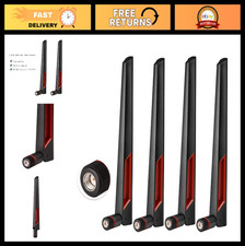 Dual Band WiFi Antenna 2.4GHz 5GHz RP-SMA - 4pcs for PC, Router, Extender, Camer picture