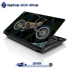 Laptop Skin Sticker Decal Cover for Notebook Apple Acer Hp Skull Bike 13-16 inch picture