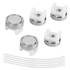 5PCS Black Magnetic Cable Zip Tie Mount Base Wire & Clips Management Base Holder picture