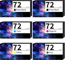 72 Ink Cartridge HP DesignJet T610,T620,T770,T790,T795,T1100,T1200,T1300,T2300 picture