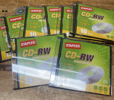 Staples CD-RW Discs 4X, 80 min, 700 MB, 9 Discs picture