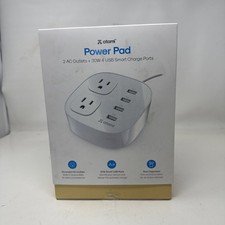 Atomi Power Cube 2AC Outlets 4USB 30W Ports Fast Charging (47) picture
