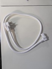 Power Cord, 90-Degree, 3 ft,  1m, Heavy Duty 14AWG 300V NEMA 5-15 to C13, White picture
