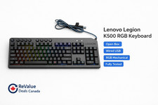 Lenovo Legion K500 RGB Mechanical Gaming Keyboard Full Size USB Wired New picture