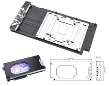 Bykski Armored End Port GPU Waterblock with Backplate ASUS ROG Astral RTX 5090 picture