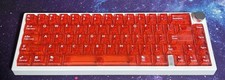 Custom Red Transparent Mechanical Keyboard picture