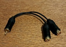 6 Inch 3.5mm Male to Two Female Speaker Splitter Cable picture