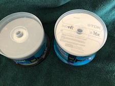 One New Sealed TDK DVD+R 50 pack 16x 4.7gb Spindle And One Used With 45 Count picture