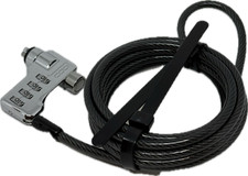 CODI A02003 4 DIGIT COMBINATION CABLE LOCK GALVANIZED STEEL 6 FEET LOT OF 7 NEW picture