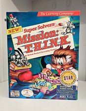 NEW Vintage Super Solvers Mission: T.H.I.N.K. PC Mac CD-ROM Big Box 90s Learning picture
