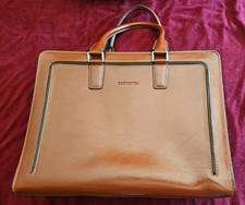 BOSTANTEN brown Leather Briefcase With Place For Lap Top. Never Used. Gorgeous picture
