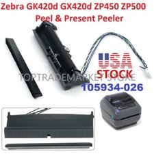 US PN:105934-026 Zebra GK420d GX420d ZP450 ZP500 Printer Peel & Present Peeler picture