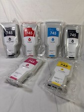 NEW OPEN BOX 745 Ink Cartridge 300ml Replacement for HP 745 Ink Cartridge 6 Pack picture