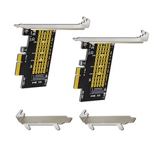 2Pcs M.2 NGFF M-Key to Desktop PCIEx4 NVME SSD Adapter Card 2230 2280 w/ Bracket picture