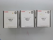 Lot of 3 Genuine Canon GPR-27 Black Toner 9645A008AA LBP5970 LBP5975 picture
