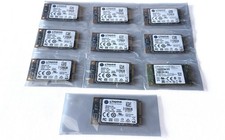 Lot of 9 Kingston mSATA SSD 120GB + 1 Crucial mSATA SSD 256GB wiped & Excellent picture