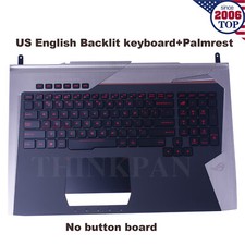 New for Asus G752V G752VL G752VM G752VS G752VT US Palmrest backlit keyboard picture