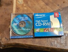 Memorex High Speed CD-RW 5 Pack 12X 700 MB 80min Discs & Laser Lens Cleaner  picture