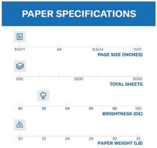 Premium Printer Paper Copy PLUS, 8.5x11-500 sheets (1 Ream) picture