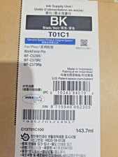 Genuine Epson BK T01C1 C13T01C100 Black Ink WorkForce Pro WF-C529R WF-C579R picture