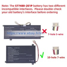 New 577480-2S1P (10-pin 7-wire) Battery for SGIN X15/ X16 /M15 7.4V 5000mAh 37Wh picture