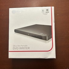 LG Ultra Slim Portable DVD Writer Drive: Model GP65NB60 USB 2.0 +/-RW Sealed picture