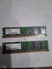 Pair Infineon HYS64D64320GU-6-B Computer Memory Desktop 64MX64 SDRAM 512MB DD  picture