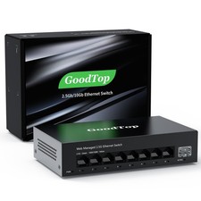2.5Gb Managed Switch 9 Port: 8 x 2.5Gb + 1 x 10G SFP+, VLAN/QOS/LACP/DHCP picture
