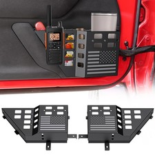 DIAMOOKY Upgraded Metal Front Door Pocket Storage Box for Jeep Wrangler JK JK... picture