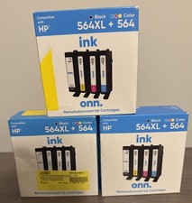 onn HP 564XL Black + 564 Color Ink Cartridge Set 4 Pack - sealed picture