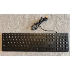 Perixx PERIBOARD-210 Wired FullSize USB Quiet Keyboard for Desktop Laptop Tablet picture