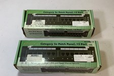 (Lot of 2) Shaxon Spectrum Series MP155MA128-B 12-Port Mini Patch Panel 