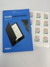 GENUINE Amazon Kindle Paperwhite Leather Folio Case Cover 11th Generation Black picture