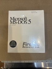 Vintage Microsoft MS-DOS 5 Sealed OEM Firenze Research Lab 1991 Collectible picture