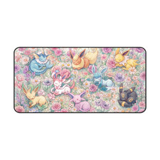Eeveelutions Sleeping Pokemon Eevee Pastel Gaming Mouse Pad Desk Accessories HP9 picture