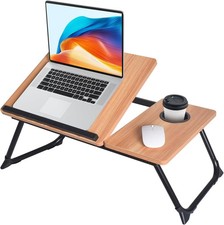 XXL Adjustable Lap Desk Sturdy Portable Foldable Laptop Desk Bed & Sofa Height picture