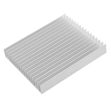 2pcs Silver Tone Aluminium Heat Diffuse Heat Sink Cooling Fin 120x100x18mm picture